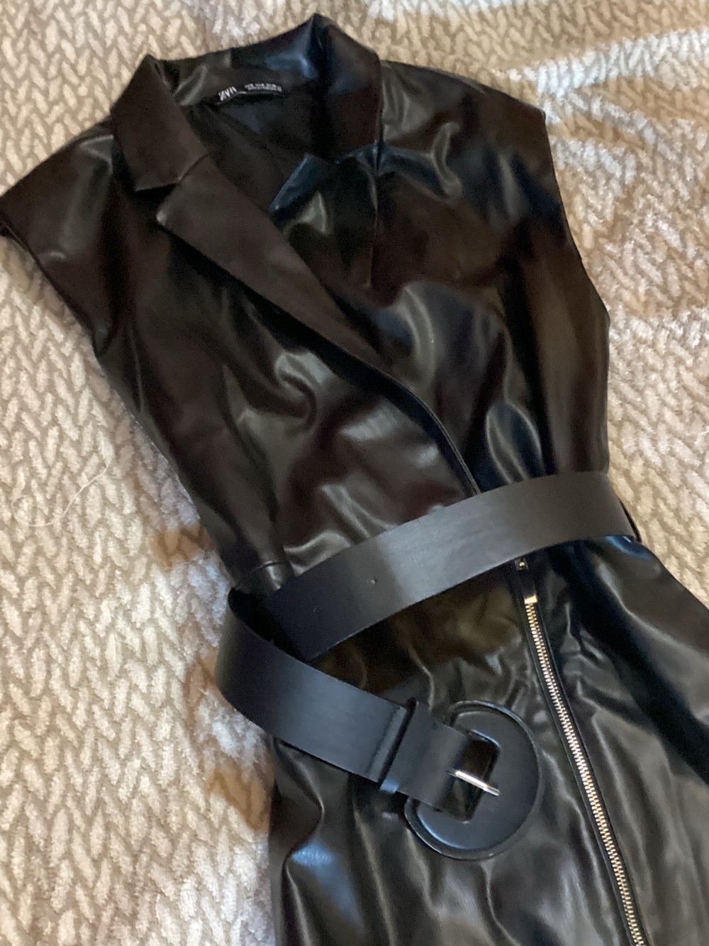 Zara Faux Leather Dress